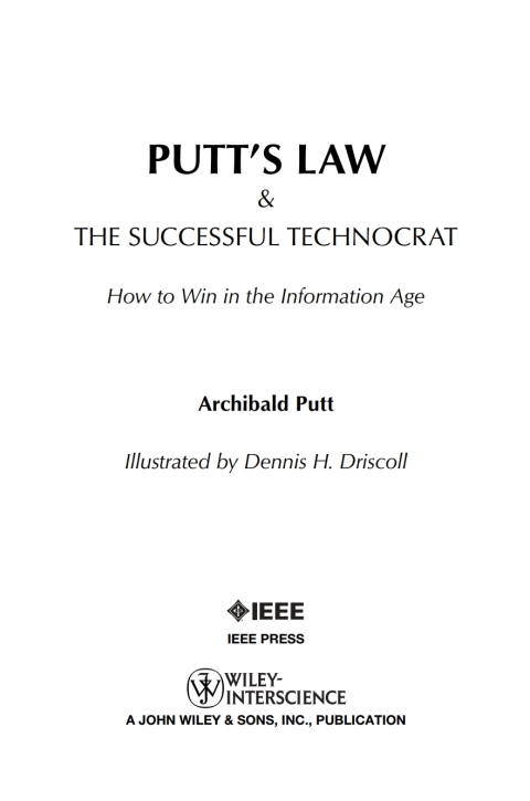 Cover image for book Putt's Law and the Successful Technocrat