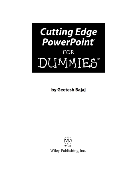 Cover image for book Cutting Edge PowerPoint For Dummies