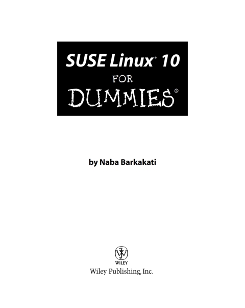 Cover image for book SUSE Linux 10 For Dummies