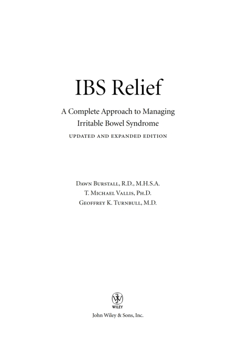 Cover image for book IBS Relief: A Complete Approach to Managing Irritable Bowel Syndrome