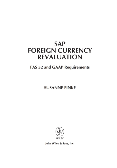 Cover image for book SAP Foreign Currency Revaluation