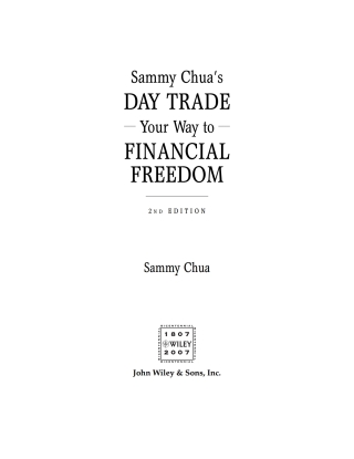 Sammy Chua's Day Trade Your Way to Financial Freedom