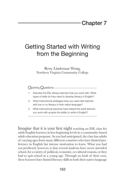 Cover image for book Getting Started with Writing from the Beginning