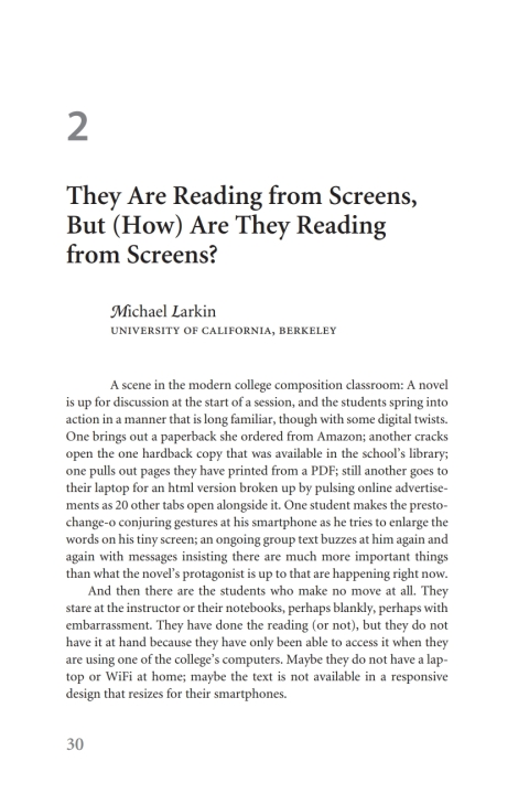 Cover image for book They Are Reading from Screens, But (How) Are They Reading from Screens?