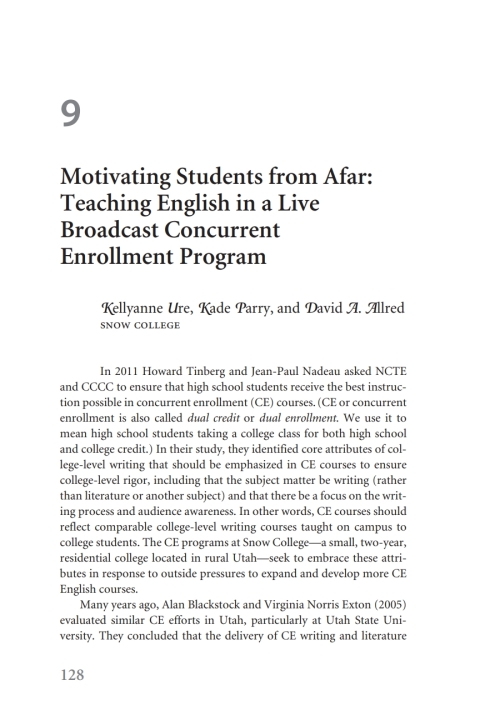Cover image for book Motivating Students from Afar: Teaching English in a Live Broadcast Concurrent Enrollment Program