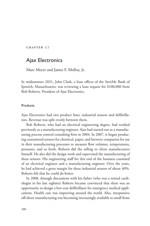 Cover image for book A Casebook on Corporate Renewal, Ch. 17 - Ajax Electronics