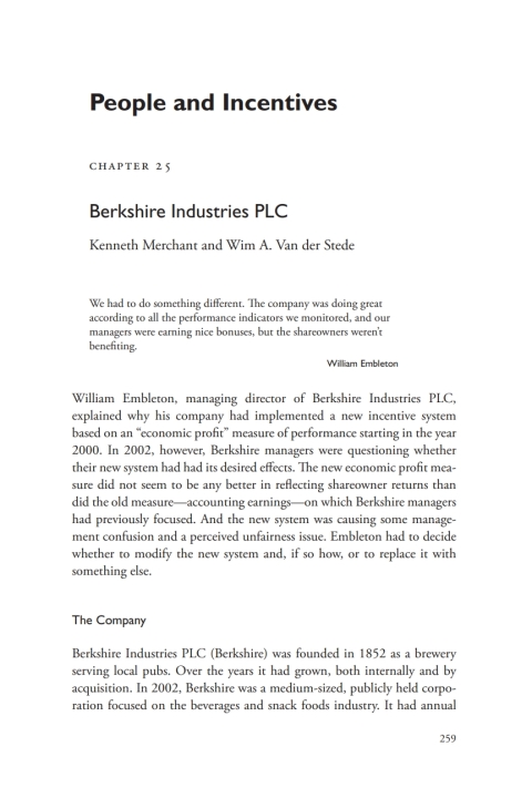 Cover image for book A Casebook on Corporate Renewal, Ch. 25 - Berkshire Industries PLC