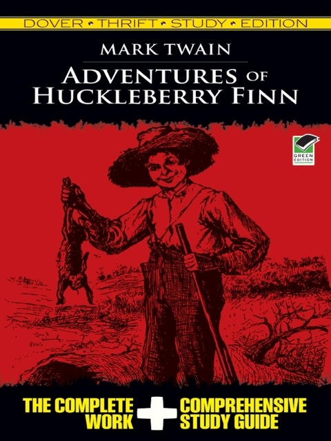 Cover image for book Adventures of Huckleberry Finn Thrift Study Edition