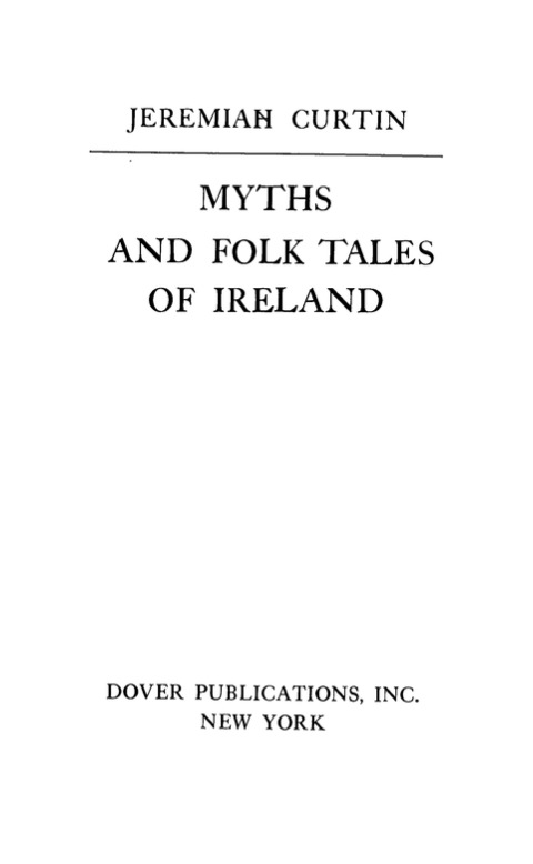 Cover image for book Myths and Folk Tales of Ireland