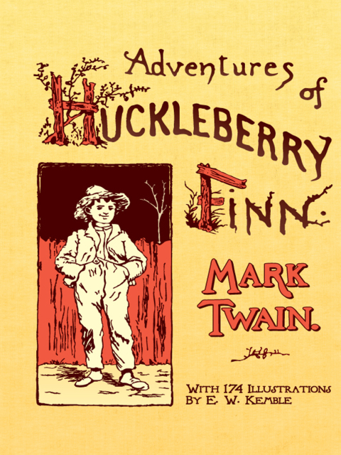 Cover image for book Adventures of Huckleberry Finn
