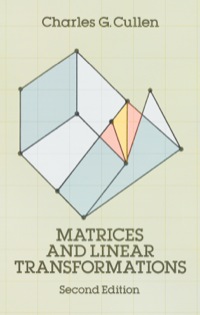 Titelbild: Matrices and Linear Transformations 2nd edition 9780486663289