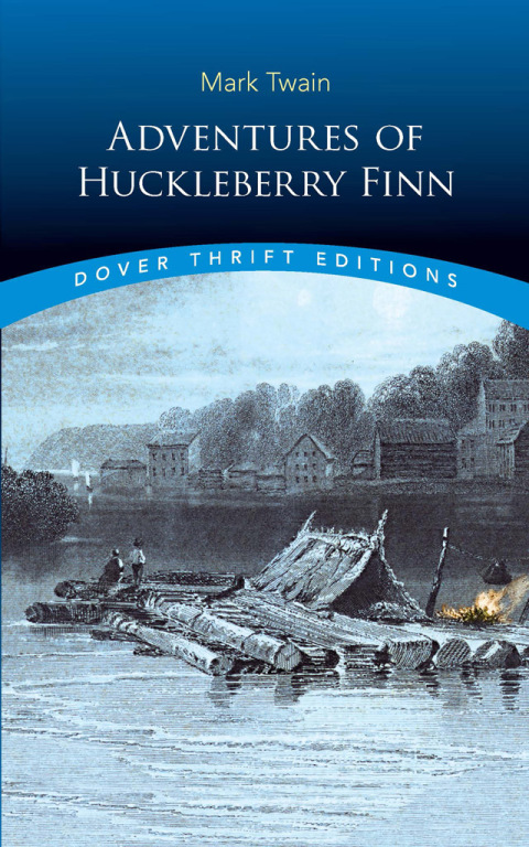 Cover image for book Adventures of Huckleberry Finn