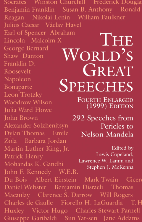 Cover image for book The World's Great Speeches