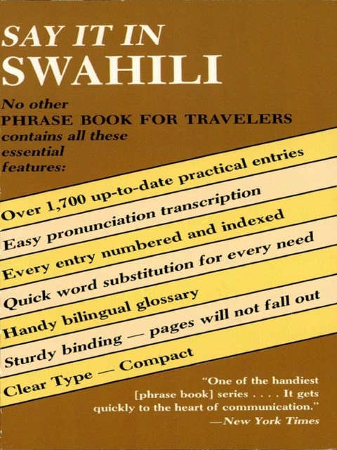 Cover image for book Say It in Swahili