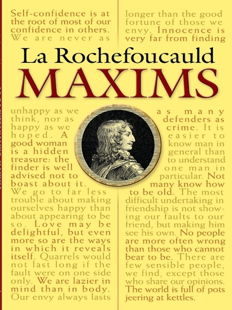 Cover image for book La Rochefoucauld Maxims
