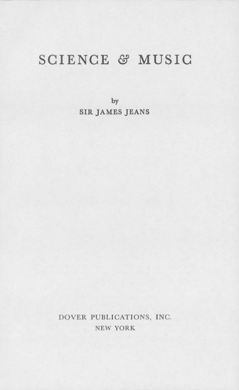 Cover image for book Science and Music
