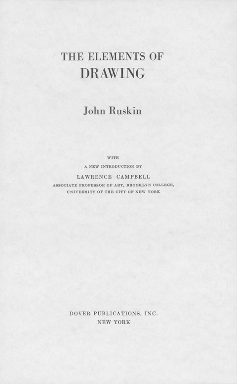 Cover image for book The Elements of Drawing