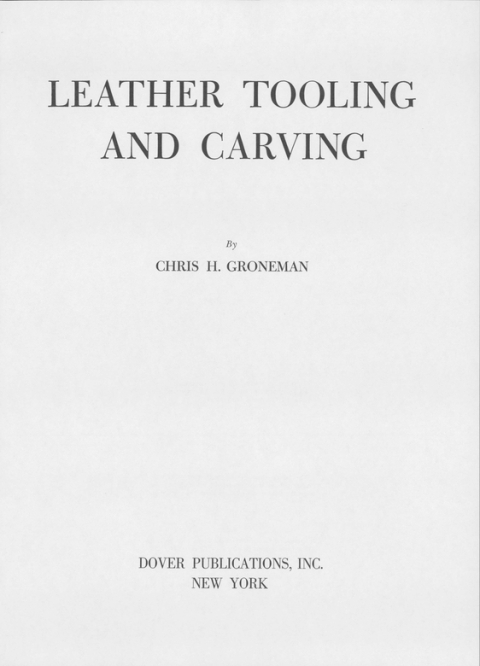 Cover image for book Leather Tooling and Carving