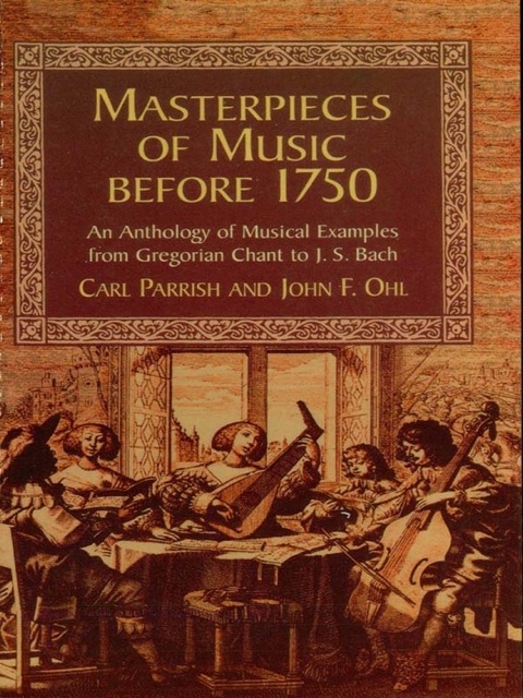 Cover image for book Masterpieces of Music Before 1750