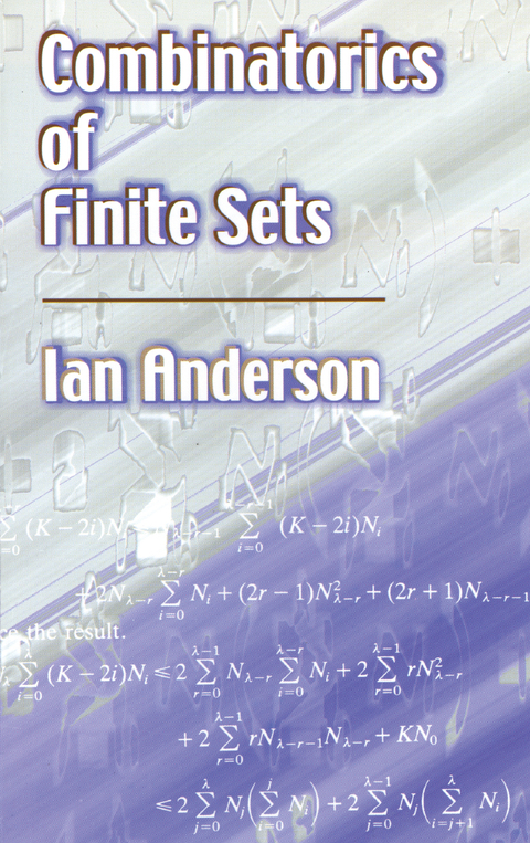 Cover image for book Combinatorics of Finite Sets