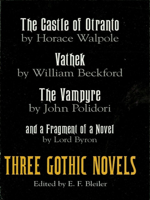 Cover image for book Three Gothic Novels