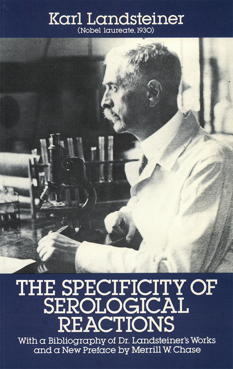 Cover image for book The Specificity of Serological Reactions