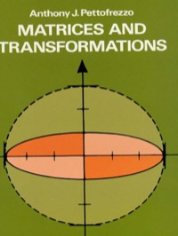 Titelbild: Matrices and Transformations 9780486636344