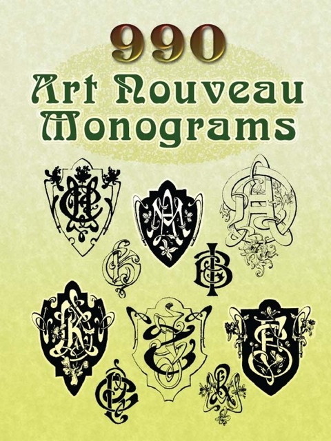 Cover image for book 990 Art Nouveau Monograms