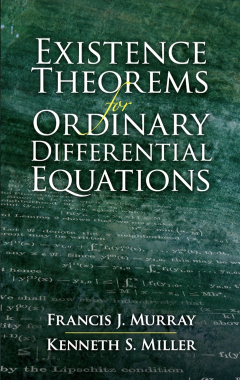 Cover image for book Existence Theorems for Ordinary Differential Equations