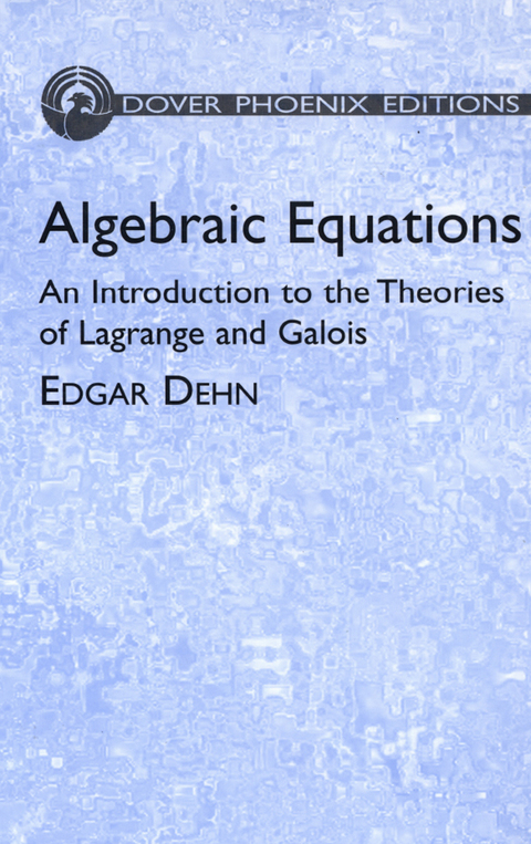 Cover image for book Algebraic Equations