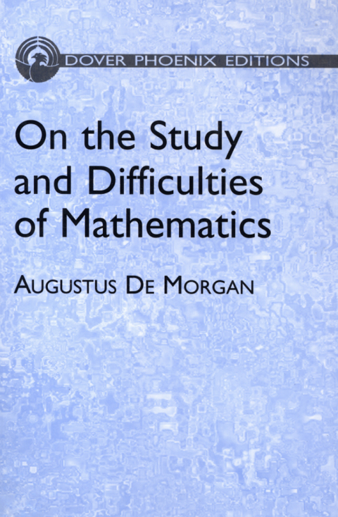 Cover image for book On the Study and Difficulties of Mathematics