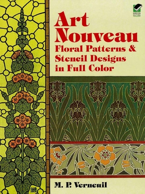 Cover image for book Art Nouveau Floral Patterns and Stencil Designs in Full Color