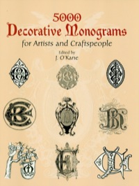 صورة الغلاف: 5000 Decorative Monograms for Artists and Craftspeople 9780486429793