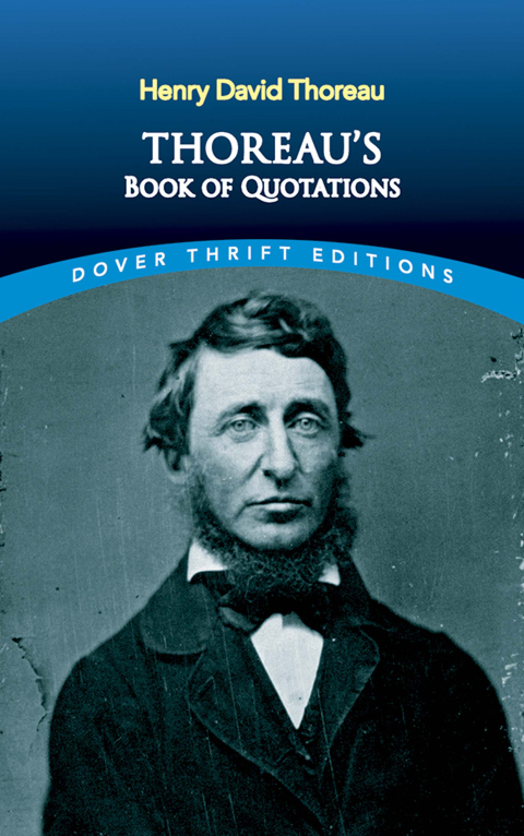 Cover image for book Thoreau's Book of Quotations