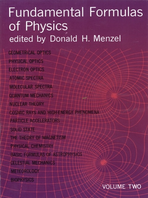 Cover image for book Fundamental Formulas of Physics, Volume Two
