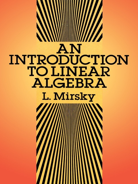 Cover image for book An Introduction to Linear Algebra