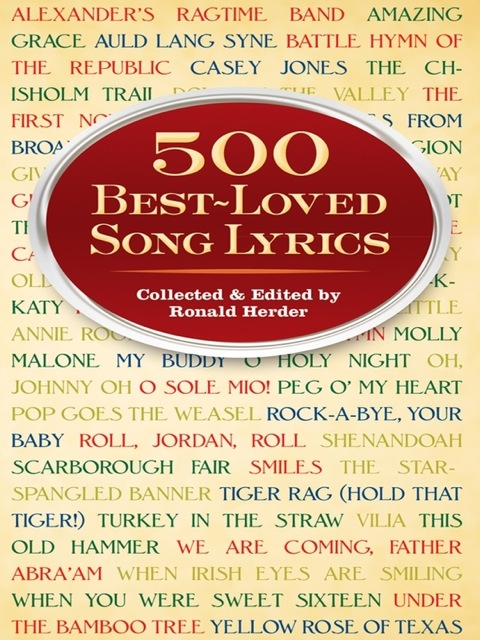 Cover image for book 500 Best-Loved Song Lyrics