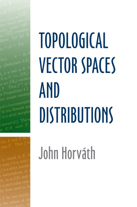Cover image for book Topological Vector Spaces and Distributions