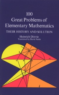 صورة الغلاف: 100 Great Problems of Elementary Mathematics 9780486613482