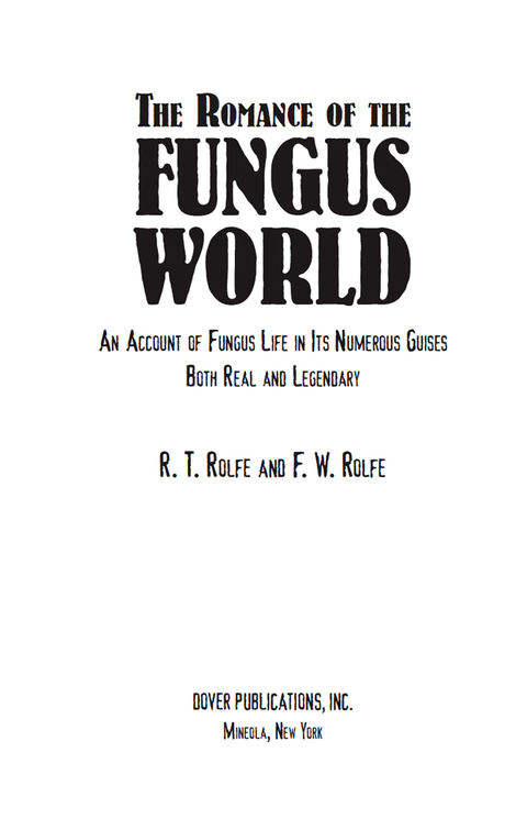 Cover image for book The Romance of the Fungus World