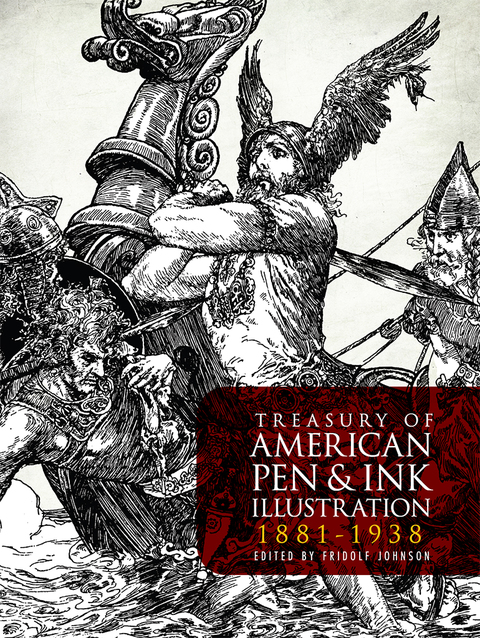 Cover image for book Treasury of American Pen & Ink Illustration 1881-1938