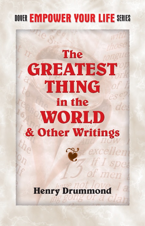 Cover image for book The Greatest Thing in the World and Other Writings