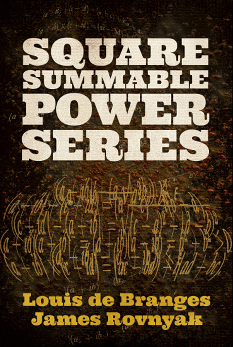 Cover image for book Square Summable Power Series