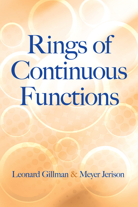 Cover image for book Rings of Continuous Functions