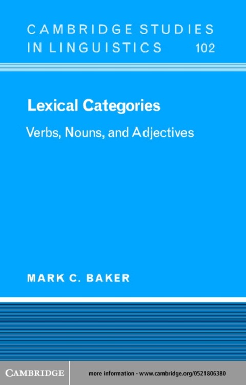 Lexical Categories 