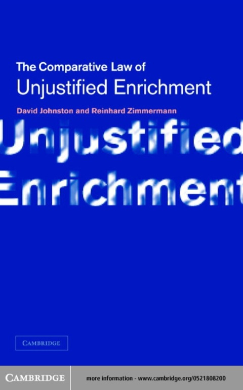 Cover image for book Unjustified Enrichment