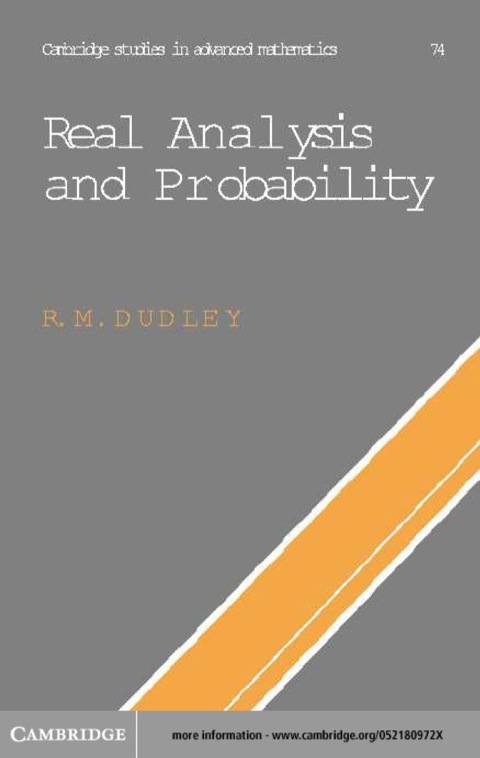 Cover image for book Real Analysis and Probability