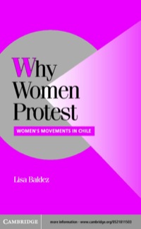 Imagen de portada: Why Women Protest 1st edition 9780521811507