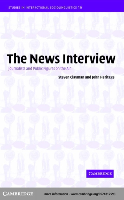 Cover image for book The News Interview