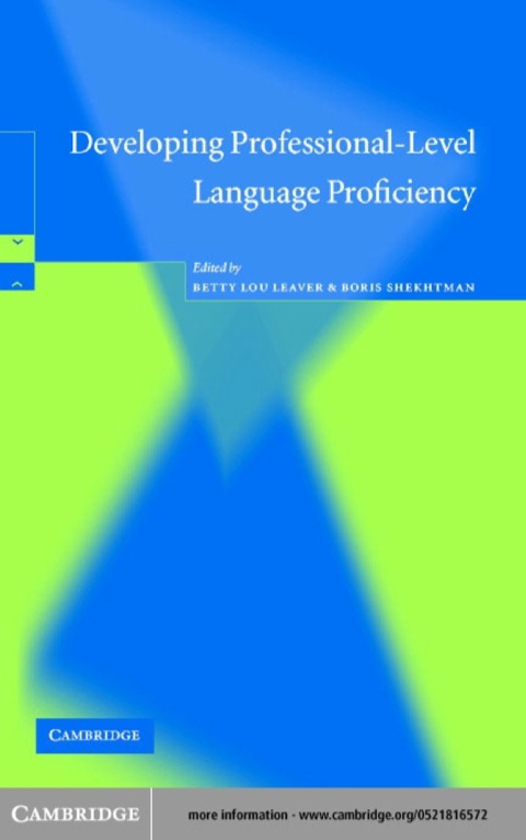 Cover image for book Developing Professional-Level Language Proficiency